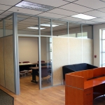 Solid Paneled Office with Clerestory and Sidelight #0153