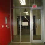 Glass with Framed Anodized Full Lite Door #0155