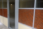 MSU offices with 3form custom pressed glass wall panels #0341
