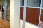 Flex series offices with aluminum frame swing glass doors #0379