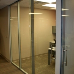 Flex series with sliding c-rail all glass door #0657