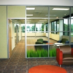 Solid Panel / Multiple Transom Glass with Custom Design #0158