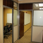 Movable walls for higher education - privacy glass and veneers #0228