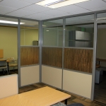 University offices with 3form designer pressed glass wall panels #0351