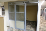 Sliding aluminum frame door University office #0355