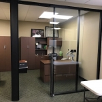 Black Color Match Flex Series Aluminum Private Offices #1054