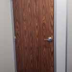 English Oak Laminate Door Flex Series Demountable Wall #1524