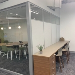 Flex Series - Clerestory Side Walls with View Series - Glass Office Fronts