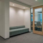 Wood Frame Glass Insert Doors - Flex Series Demountable Walls #1581