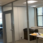 Flex Series solid powered office side wall #1053