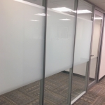 Flex Series wall with privacy window film #1504