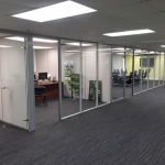 Floor-to-Ceiling Glass Office Walls with Powered Sidewalls - Flex Series