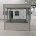 Freestanding solid panel and glass inplant demountable office #1505
