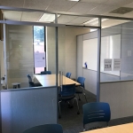 Freestanding study room Flex Series demountable walls - college installation #1170