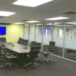 Glass Conference Room walls Flex Series with decorative window film
