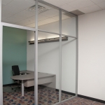 Glass Private Corner Office - Flex Series #1156