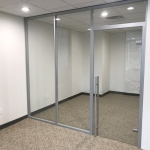 Glass wall office Flex Series financial sector #1508