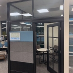 NxtWall Flex Series clerestory only integration - black wall frame color #1550