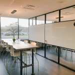 Whiteboard Integrated Modular Divider Walls - Flex Series Black Frame Color #1536