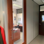 Wood Frame Full Lite Doors - Financial Institution Installation #1587