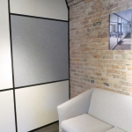 Solid panel side wall with adaptable/flexible wall start #0430