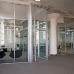 Flex Series Demountable Wall Flexible Glass Offices #0163