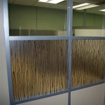 Transluscent designer wall panels and integrated whiteboard #0154