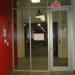 Glass with Framed Anodized Full Lite Door #0155