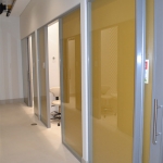 Flex system office shadow box glass walls #0600