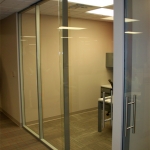 Flex series with sliding c-rail all glass door #0657