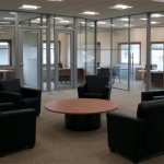 Glass radius office fronts
