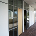 Double Glazed and Solid Paneled Offices with Maple Doors #0159