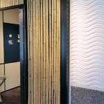 NxtWall Chicago showroom bamboo wall (Flex Series) #0451