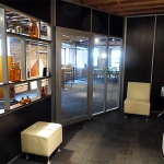 NxtWall Chicago showroom Flex open shelf wall application #0237