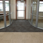 Radiused glass office walls - Flex series #0564