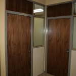 Wood Veneer doors with veneer wall panels - Council office #0230