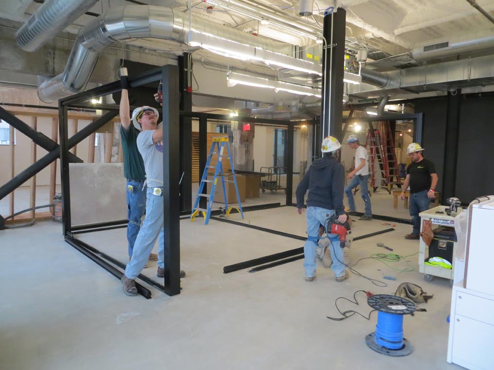 nxtwall demountable wall installation #0322