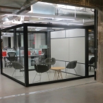 View Series modular freestanding glass offices #0328