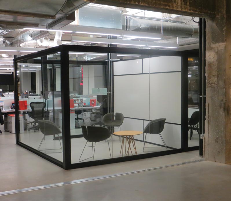 View Series modular freestanding glass offices #0328