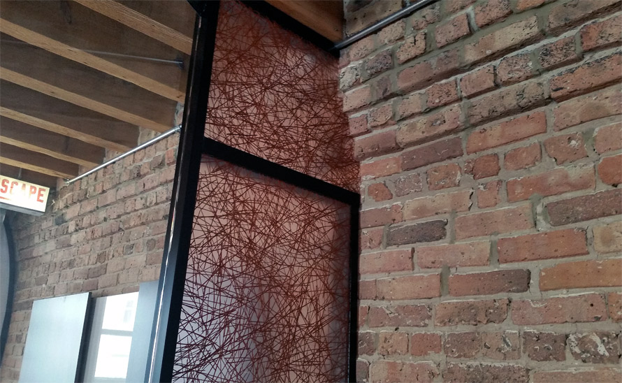 Brick cornice scribe-cut - Flex series wall system #0393