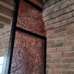 Brick cornice scribe-cut - Flex series wall system #0393