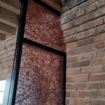 Brick cornice scribe-cut - Flex series wall system