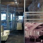 Frameless sliding glass door - Flex wall system #0399