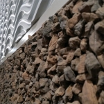 Rock wall detail Chicago Nxtwall showroom #0404