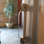 Sliding door stainless flush pull #0561
