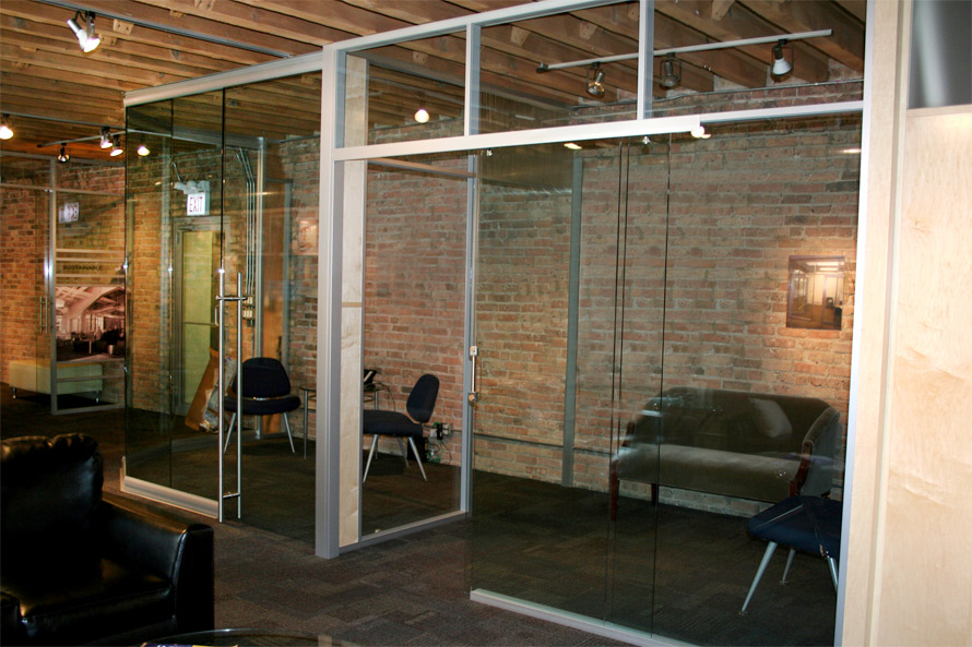 Glass pocket door - NxtWall glass office wall systems #0552