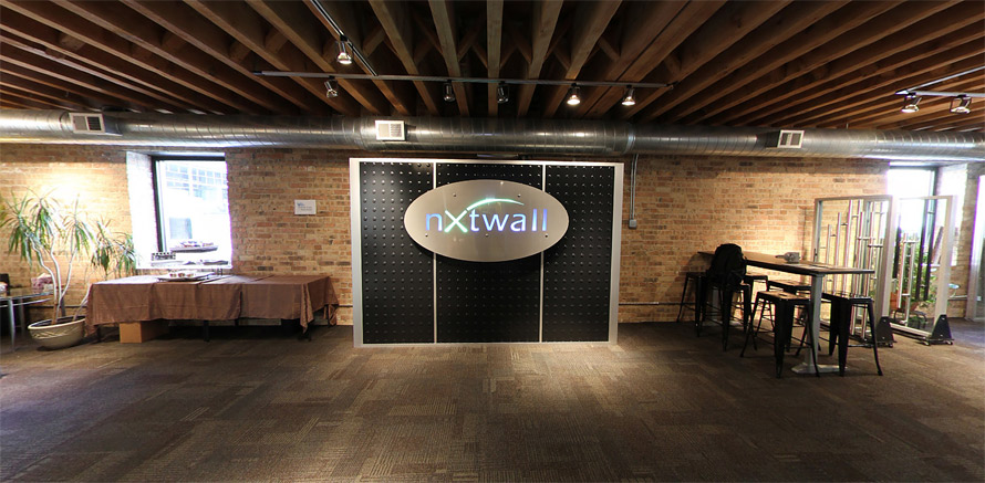 NxtWall Chicago Showroom Laminate Feature Wall
