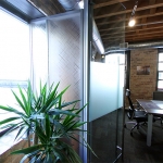 Glass Conference Room with 3form Side Wall Panels