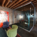Glass Wall Office with Sliding Frameless Glass Door (View Series)
