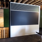 White and black aluminum wall finishes #0260